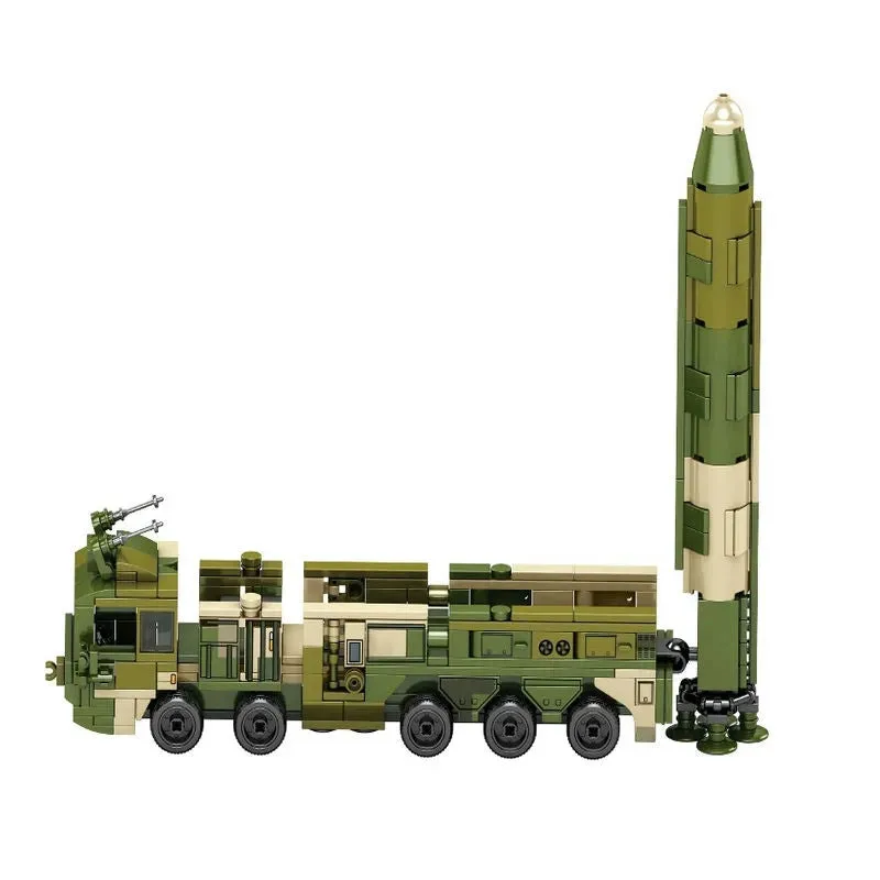 Military MOC WW2 Anti Ship Missile Vehicle Bricks Toys