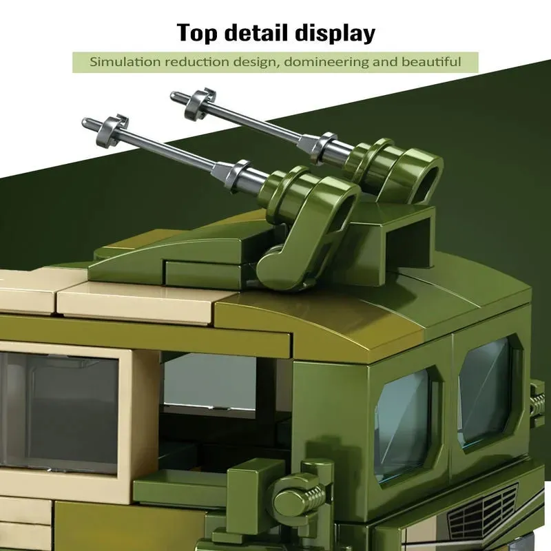 Military MOC WW2 Anti Ship Missile Vehicle Bricks Toys