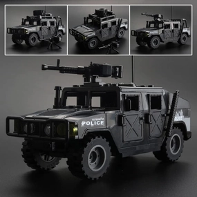 Military Vehicle Building Blocks Playsets - 4 in 1 Army Truck Kit, Car Toys for Kids, Vehicles for Boys