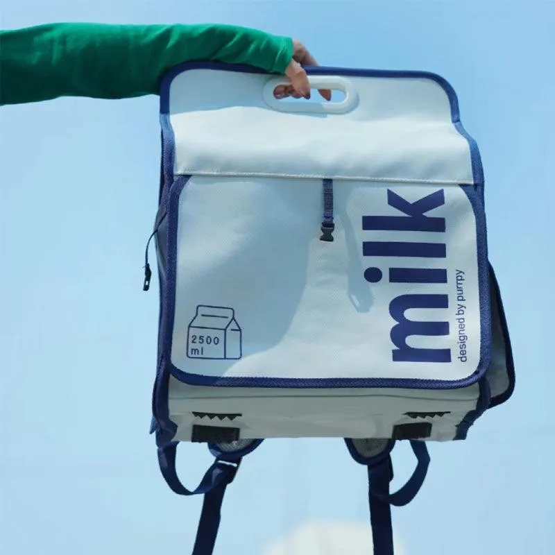 Milk Print Cat Carrier Backpack Travel Tote Bag