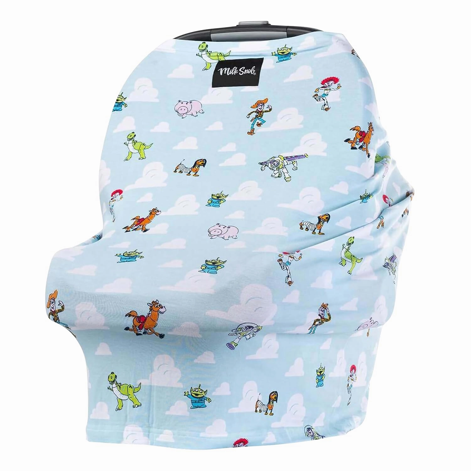 Milk Snob Original Disney Toy Story 5-in-1 Baby Cover, Breastfeeding, Car Seat, Carrier, Stroller, High Chair, Shopping Cart, Lounger Canopy, Baby Shower Gender Neutral Gifts, Nursing Top