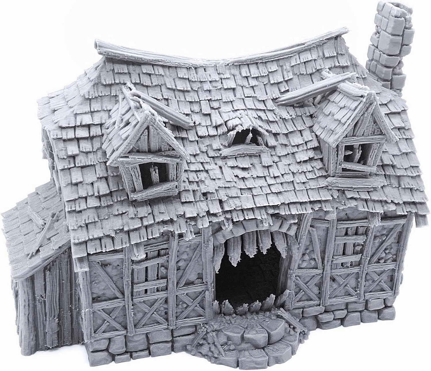 Mimic House by Printable Scenery, 3D Printed Tabletop RPG Scenery and Wargame Terrain 28mm Miniatures