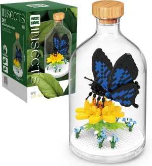Mini Insect Collection Friend Set,Adult Animal Toy Building Set,Party Favors Gift for Kids,Office Home Decor Bugs Building Block Kits,New Year Easter Birthday Gift for Boys Girls(Butterfly)