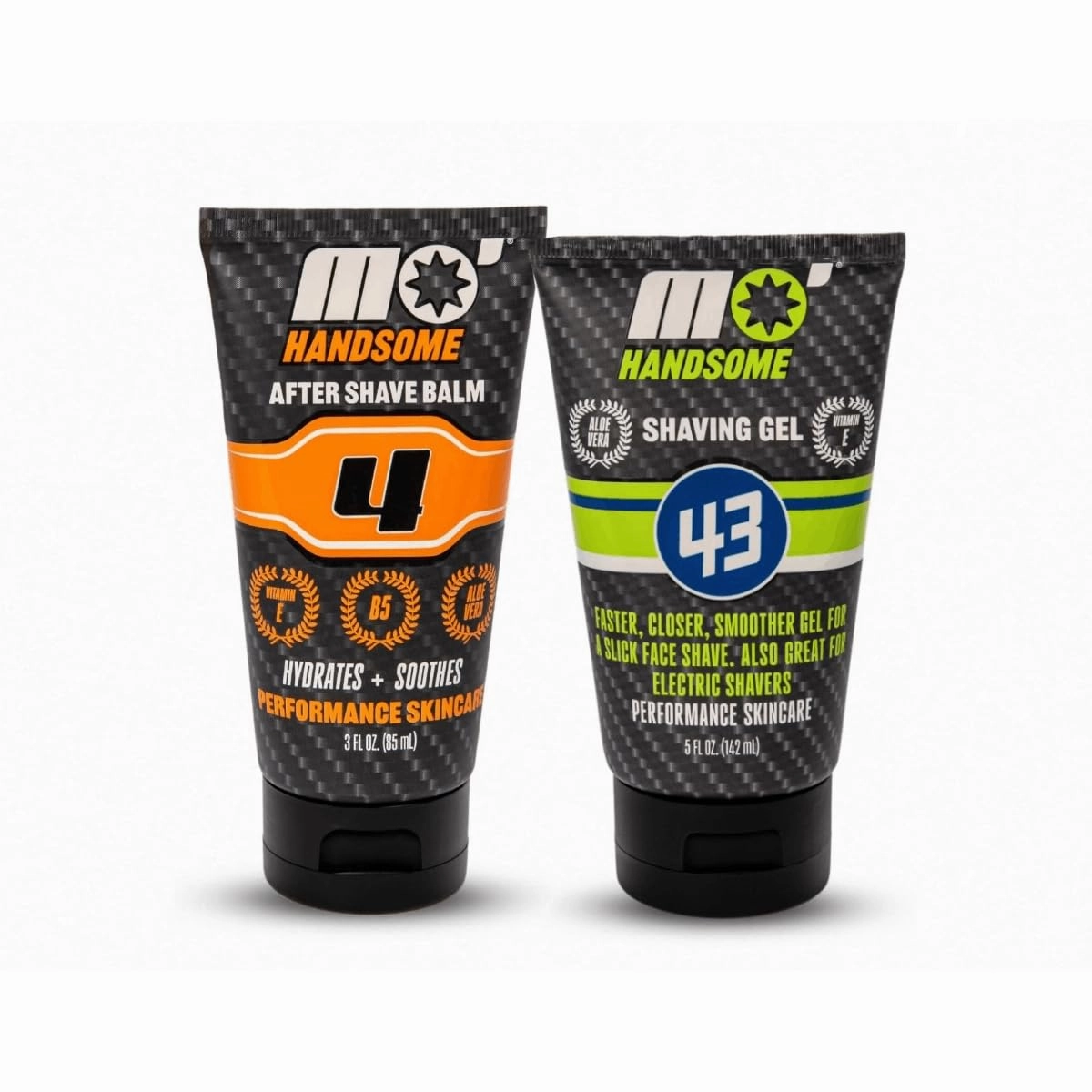 Mo'Handsome Shave Pack – Men's Shaving Gel   After Shave Balm Bundle | Smooth, Clean, Cool, Prevent Razor Bumps. Works for All Shavers - Natural, High-Performance Grooming for Active Men, Athletes