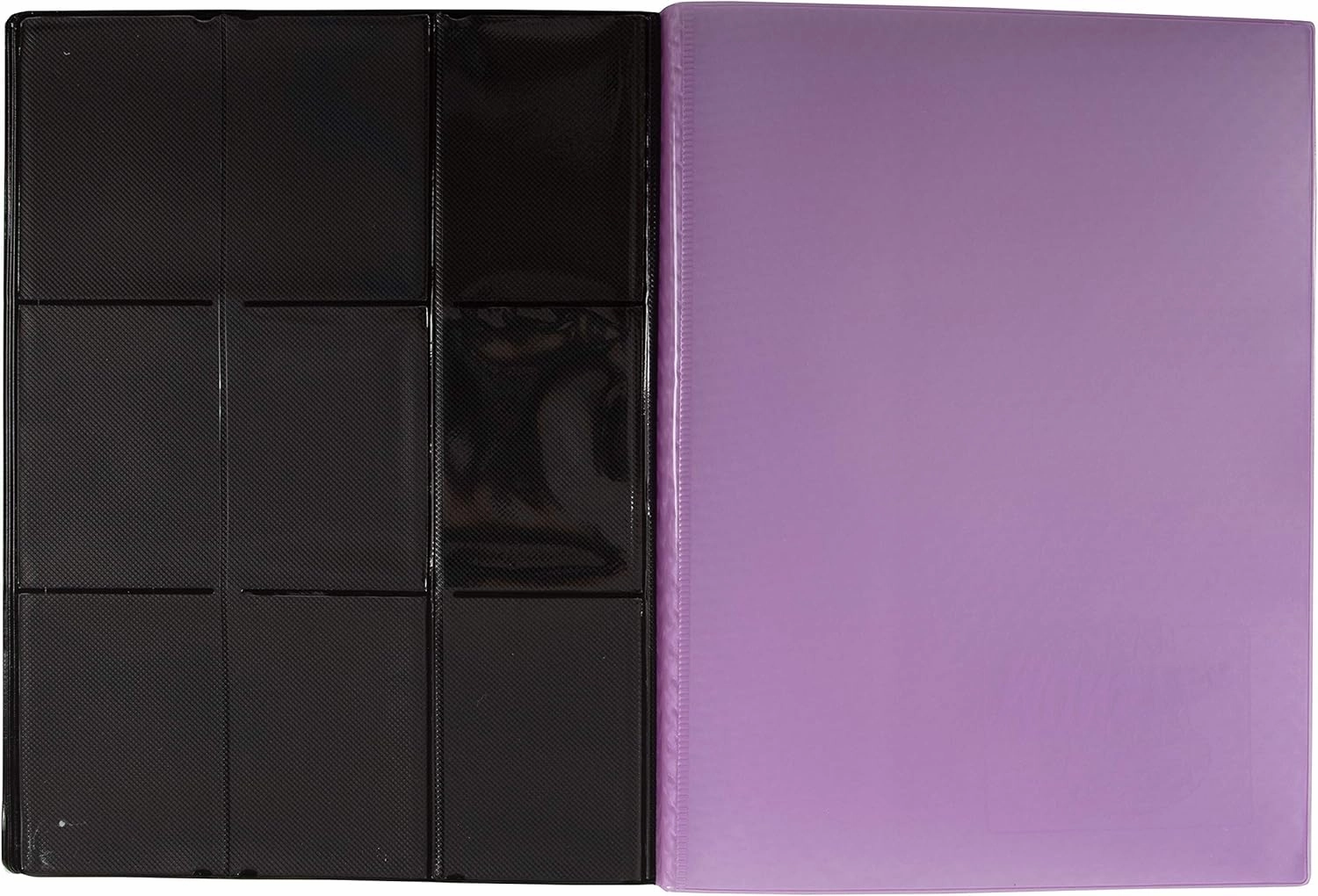 Monster Binder- 9 Pocket Side Loading Trading Card Album -Holofoil Purple - Holds 360 Standard Size TCGs - Compatible with Yugioh, Magic The Gathering, Pokémon and Sports Cards - Safe & Secure Storage
