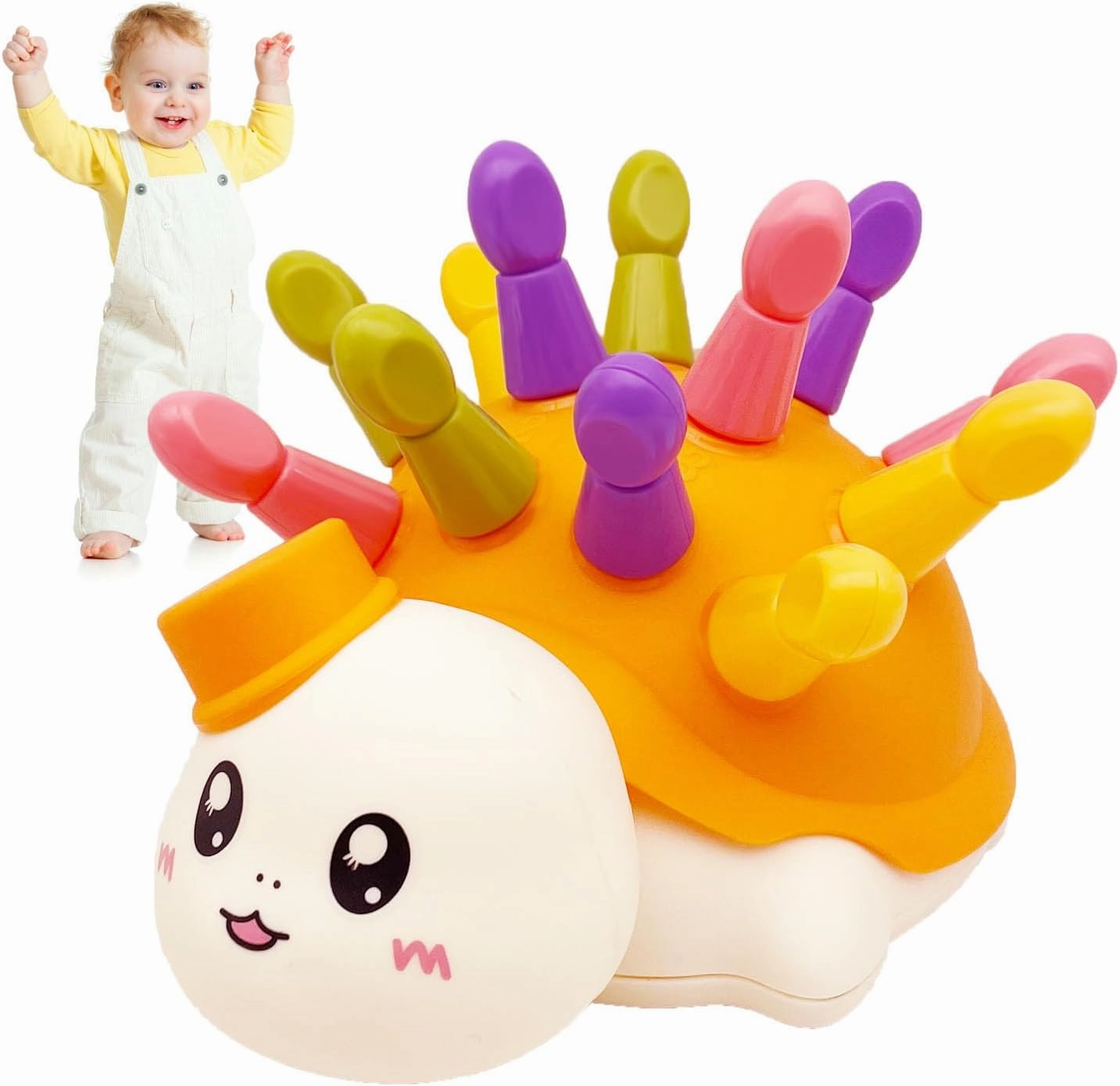 Montessori Toys for 3 Year Old: Toddler Dinosaur Learning Activities Educational Toys - Fine Motor Skills and Baby Sensory Developmental Toys for Boys Girls Gifts (Turtle)