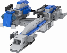 MOOXI-MOC Space Wars BARC Speeder with Sidecar Building Set,Creative Building Blocks Children Toys Kit,Made for Movie Fans(166pcs)
