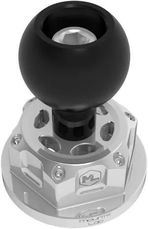 motomount R7BH for Yamaha YZF R7/Suzuki GSX R8/GSX R125 Steering Stem Nut with 1inch Ball Head (M22x1.00mm) for Ram Mount Double Socket with Phone Mount