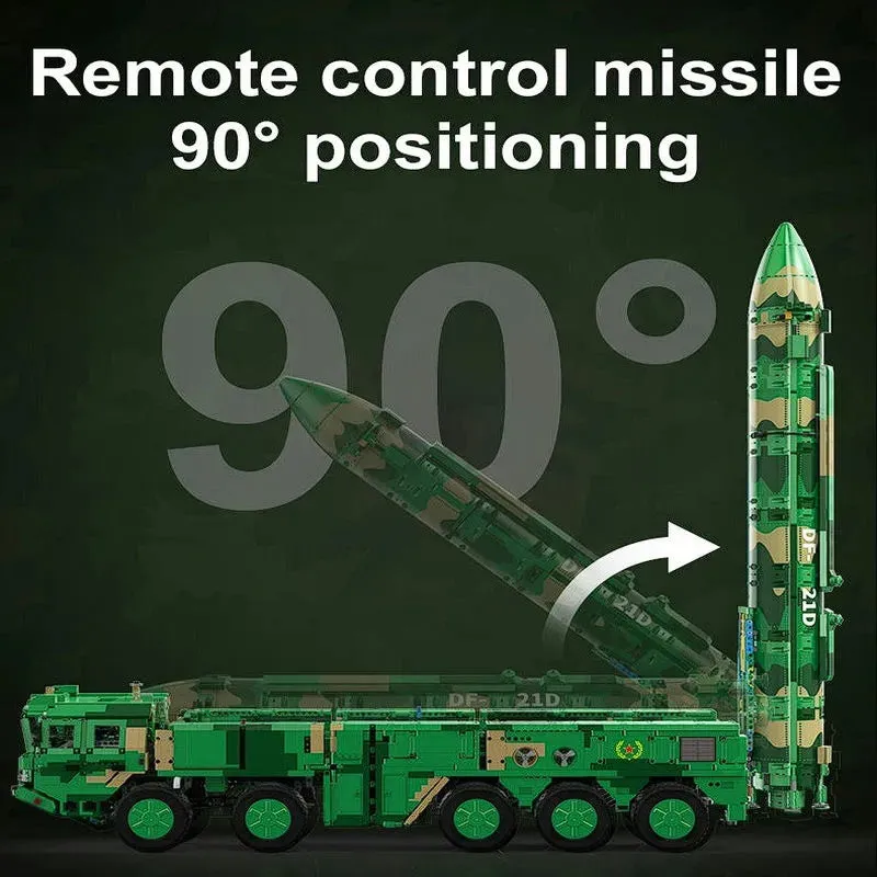 Motorized RC Anti Ship Ballistic Missile Vehicle DF-21D Bricks Toys
