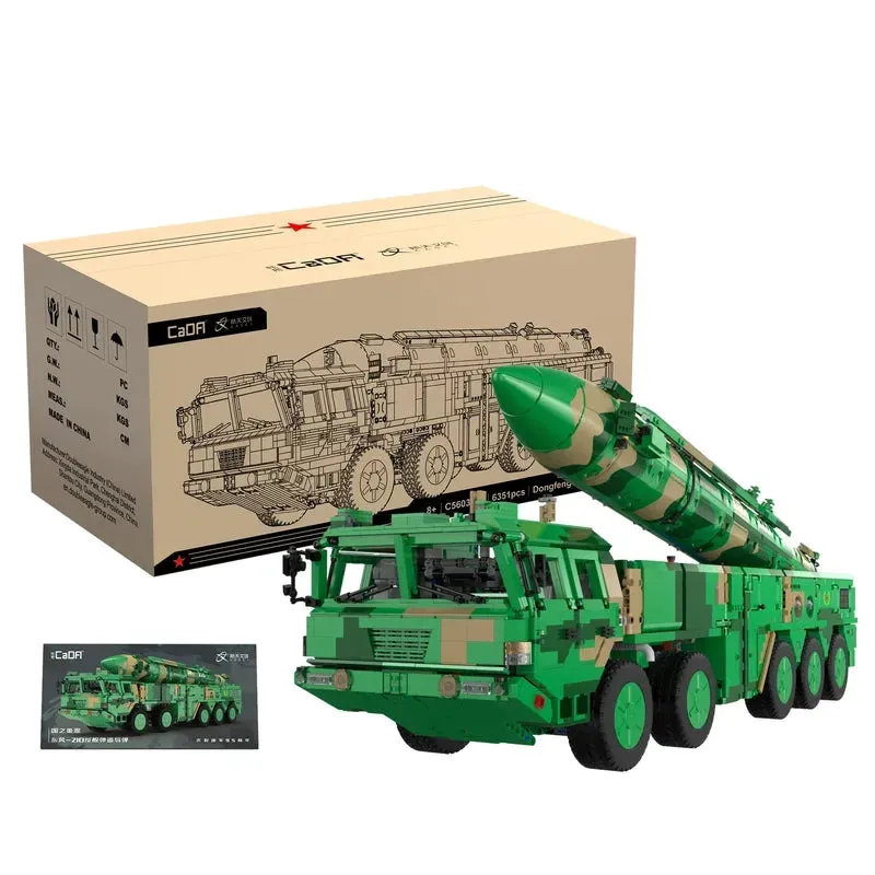 Motorized RC Anti Ship Ballistic Missile Vehicle DF-21D Bricks Toys