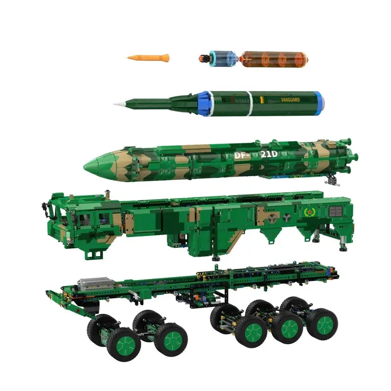Motorized RC Anti Ship Ballistic Missile Vehicle DF-21D Bricks Toys
