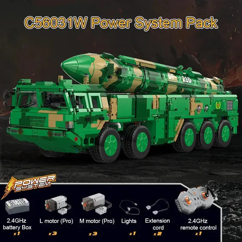Motorized RC Anti Ship Ballistic Missile Vehicle DF-21D Bricks Toys