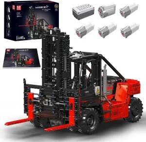 Mould King 17045 Technology Model Car APP Remote Controlled Electric Kit in Scale 1:6 Heavy Duty Forklift Technology Mechanical Clamp Blocks Kit (4579Parts)