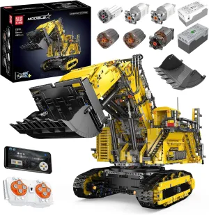 Mould King 17070 RC Excavator Building Set for Adults, 4767 Pieces Truck Construction Vehicle Model, APP Remote Control Truck with Engines, STEM Engineering Toys for Kids