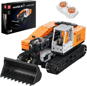 Mould King Loader Toys Building Sets, Remote Control Bulldozer Construction Excavator Model, 17054 STEM Project RC Truck Blocks Kits for Adults Boys Girls Kids Aged 14  (1423 Pieces)