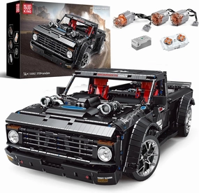 Mould King 13082 Pickup Truck Block Kits Model, MOC Building Blocks Set to Build, Gift for Kids Age 8 /Adult Collections Enthusiasts(3695 Pieces, with Motor/APP Remote Control)