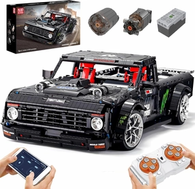 Mould King 13082S Pickup Truck Building Blocks Set Model,Colletible MOC Race Car Block Toys to Build, Gift for Adults, for Car Lovers and Muscle Car Fans(3695PCS)