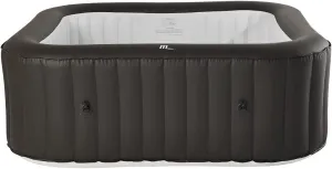 MSpa: Vito Bubble Spa - Urban Series, Inflatable Square Air Jets Bubble Hot Tub for 6 Bathers, Ozone Generators, Self-Inflating, Smart Filtration