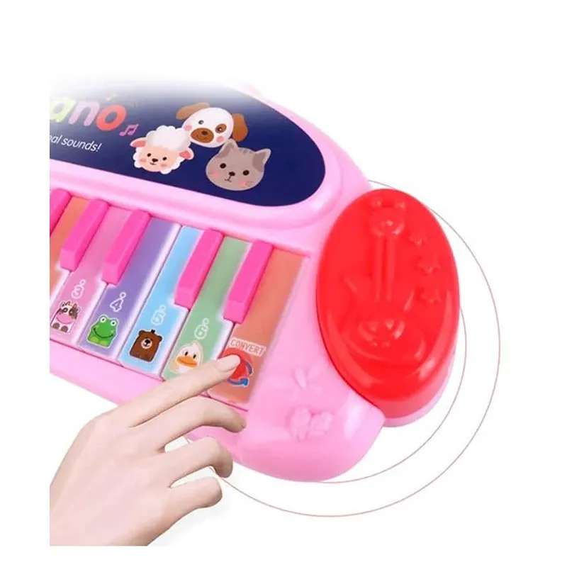 Multi-Functional 24-Keys Animal Sound Piano with 20  Melodies Songs (1-4 Years) | Assorted Colours