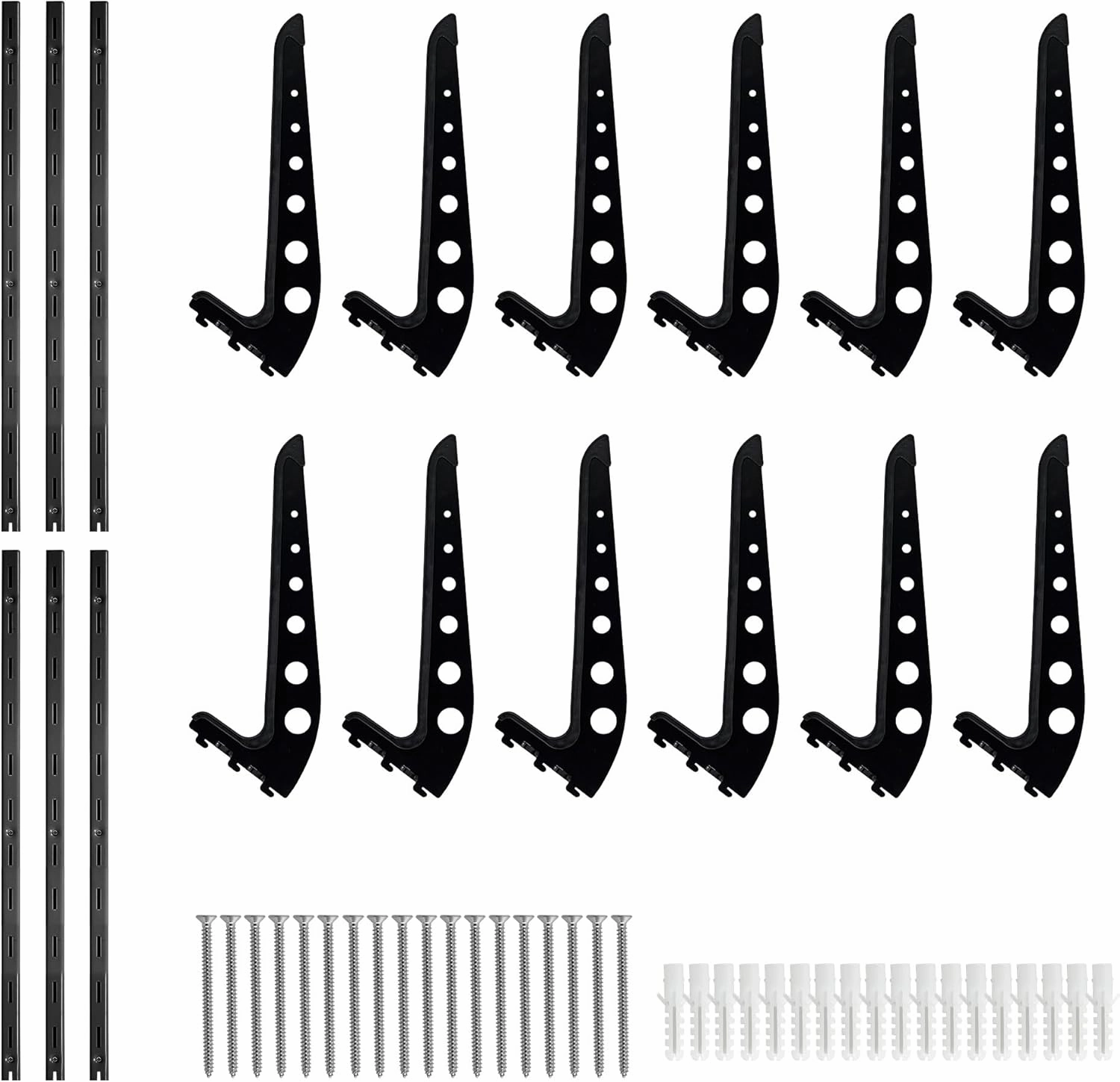 Multi Board Surf Rack Wall Mount for Surfboard, Wakeboard, Snowboard Storage, Adjustable Wall Hangers Boards Display