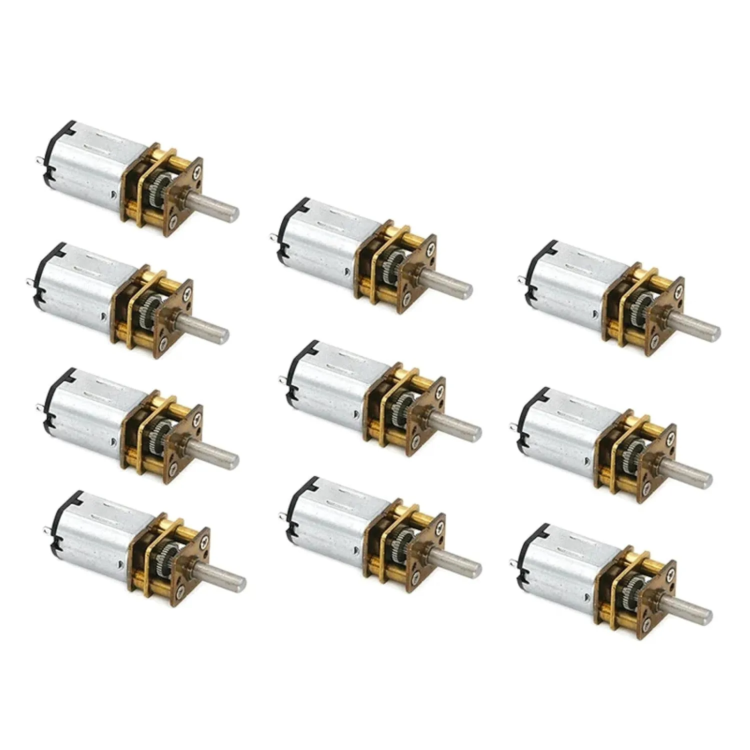 N20 Mini Metal Gear Motor, DC 3V/6V/12V, 30-1000RPM, Micro Motor with Gearwheel (15RPM 6V)