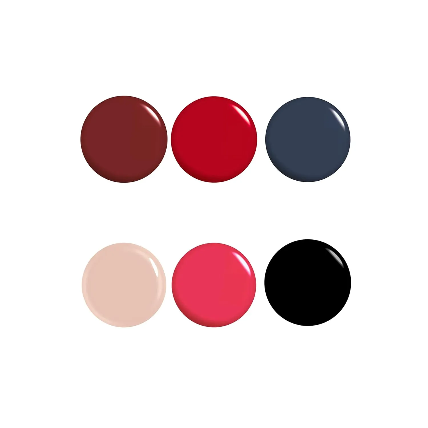Nail Polish Set, 6 Trendy Colors, Non-toxic, Eco-Friendly, Quick Dry, All Seasons Skin Tones, Professional Manicure for Women and Girls