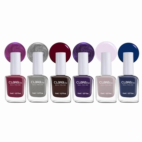 Nail Polish Set, 6 Trendy Colors, Non-toxic, Eco-Friendly, Quick Dry, All Seasons Skin Tones, Professional Manicure for Women and Girls