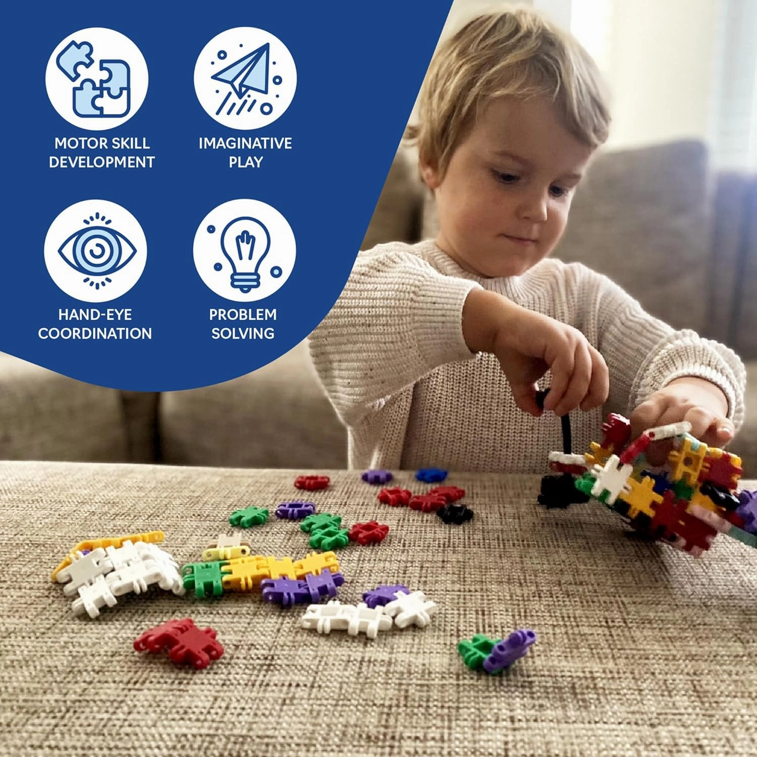 Nano Clics Creative Builders 250, Construction Toys for Children Ages 8 and up, Creative Educational Toys in a 250 Piece Set, Building Blocks for Girls and Boys, Durable Toys