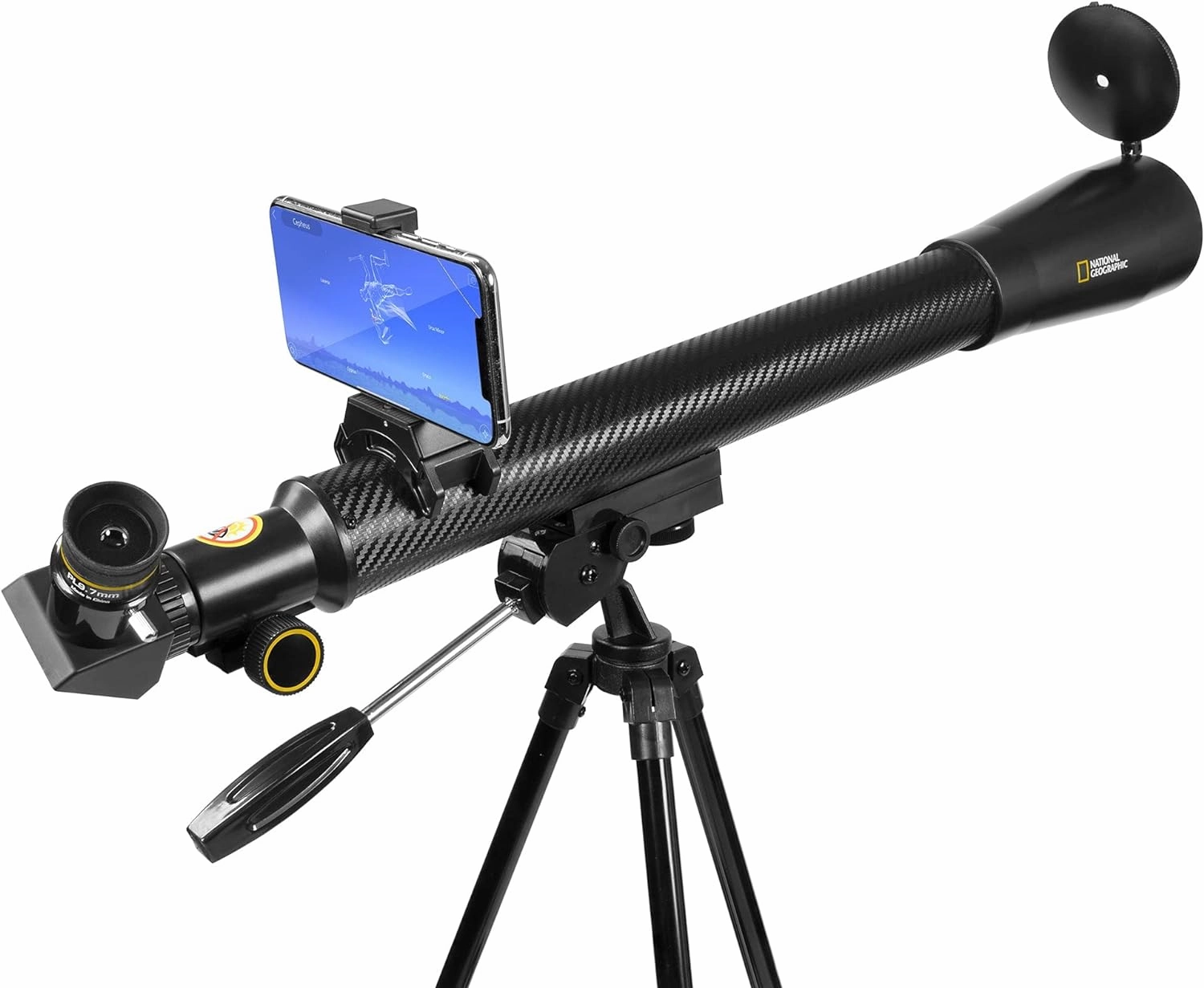 National Geographic 50mm Astronomical Refractor Telescope with Fully Coated Optics Adjustable Tripod and Astronomy App for Young Astronomers and Adult Sky Watchers