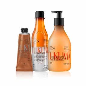natura - Ekos Tukumã Repleneshing Bundle - Body Lotion & Hand Cream & Biphase Shower Oil - Vegan Skin Care - Brazilian Beauty Secrets - Self Care & Body Care