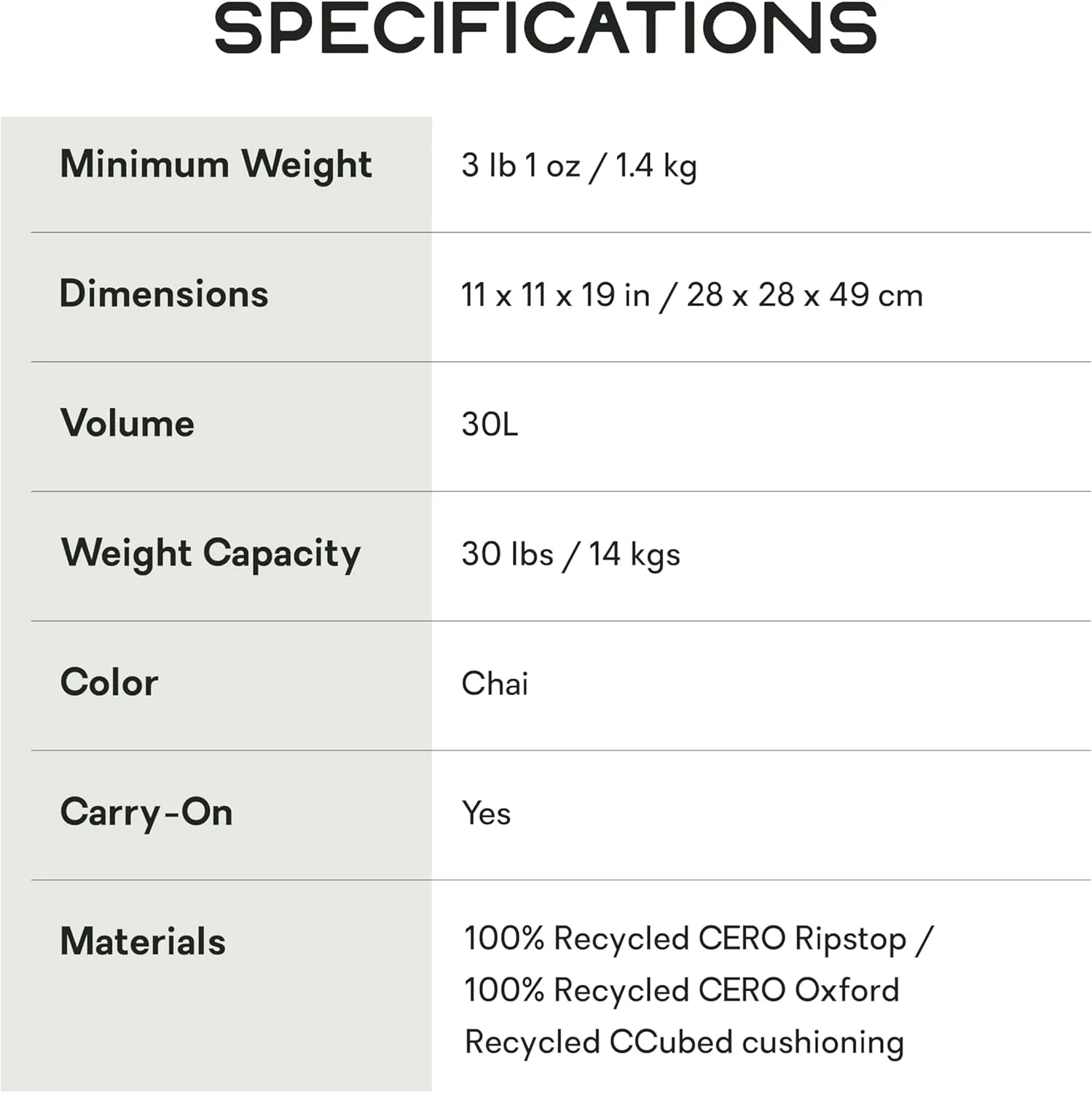 NEMO Equipment Vantage Endless Promise Everyday Adventure Daypack - 30L - Chai