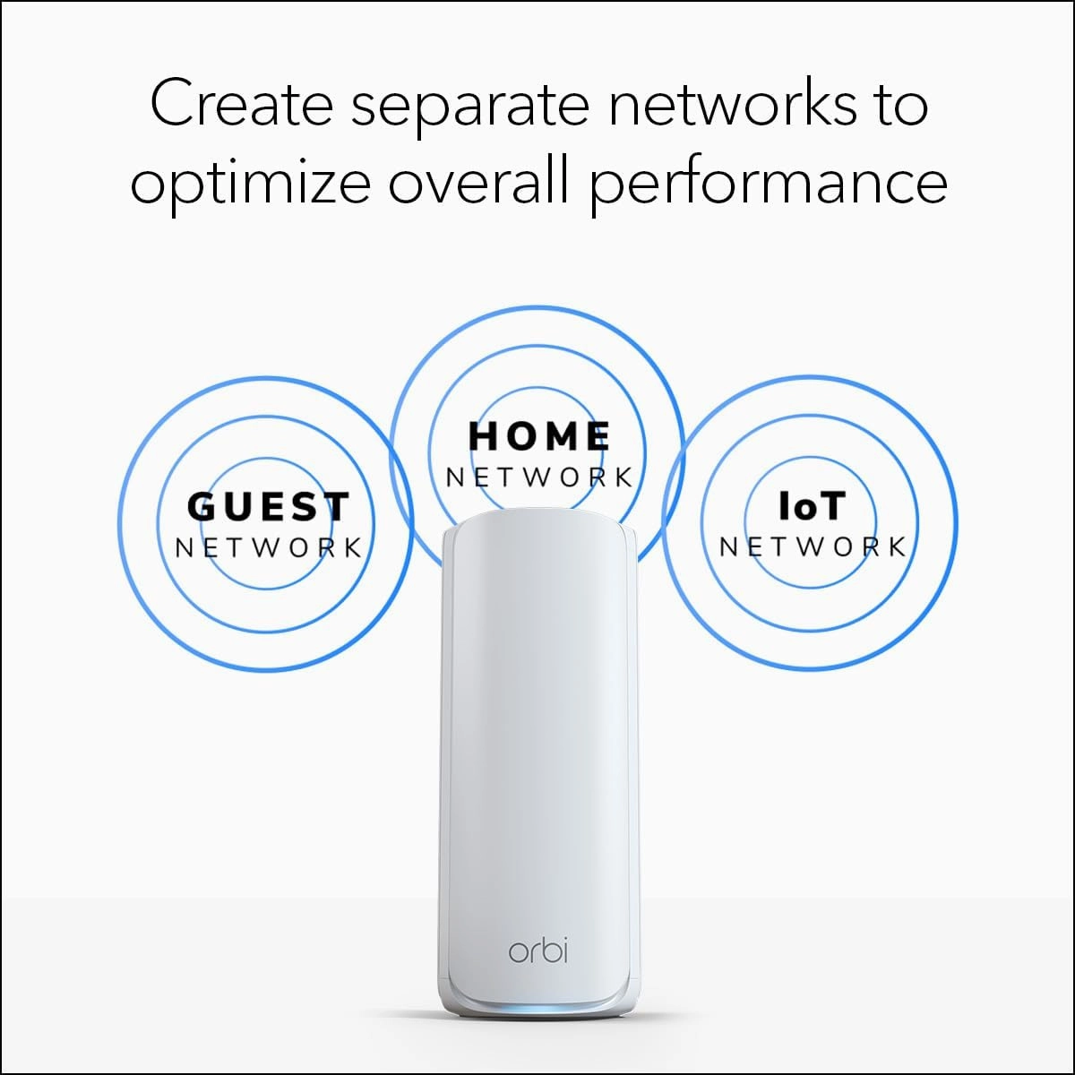 NETGEAR Orbi 770 Series Tri-Band WiFi 7 Mesh Network System (RBE773) - Router   2 Satellite Extenders, Security Features, Up to 11Gbps, Covers up to 8,000 sq. ft., 100 Devices, 2.5 Gig Internet Port