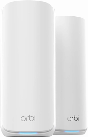 NETGEAR Orbi 870 Series Tri-Band WiFi 7 Mesh System (RBE872) - Router   1 Satellite Extender, Security Features, Up to 21 Gbps, Covers Up to 6,000 Sq. Ft., 150 Devices, 10 Gig Internet Port, BE21000