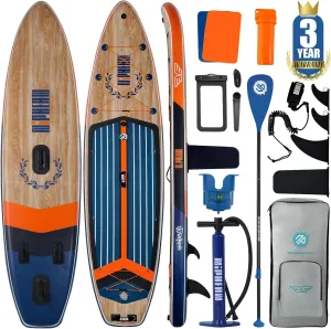 Niphean (Extra Large) Inflatable Paddle Board, SUP for 2 1 People/Family, Stand Up Paddle Board with (Beginner Friendly) StabilTrac Fin, Waterproof Phone Pouch, Paddle Boards for Adults, Gift Ideas