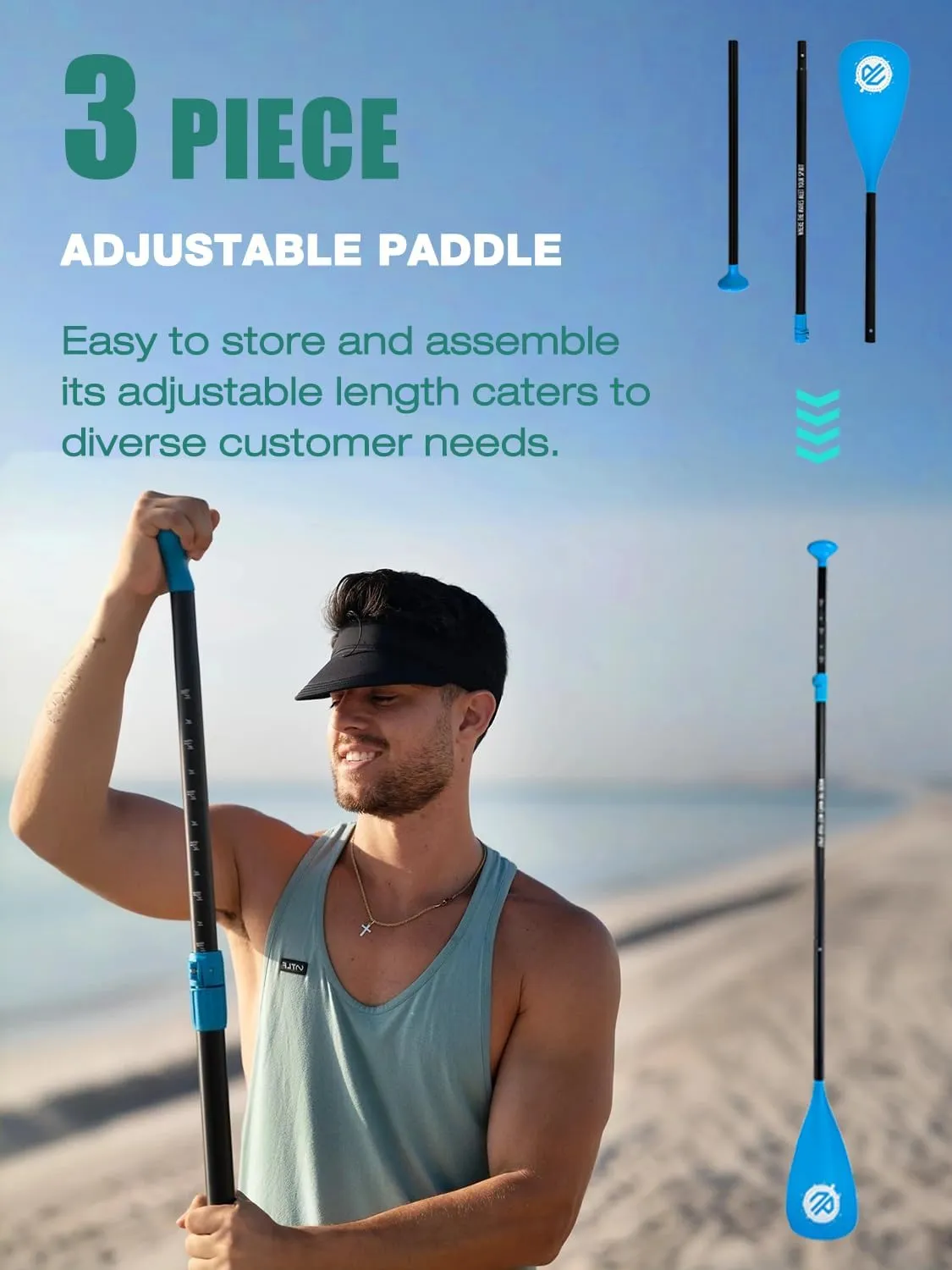 Niphean (Extra Large) Inflatable Paddle Board, SUP for 2 1 People/Family, Stand Up Paddle Board with (Beginner Friendly) StabilTrac Fin, Waterproof Phone Pouch, Paddle Boards for Adults, Gift Ideas