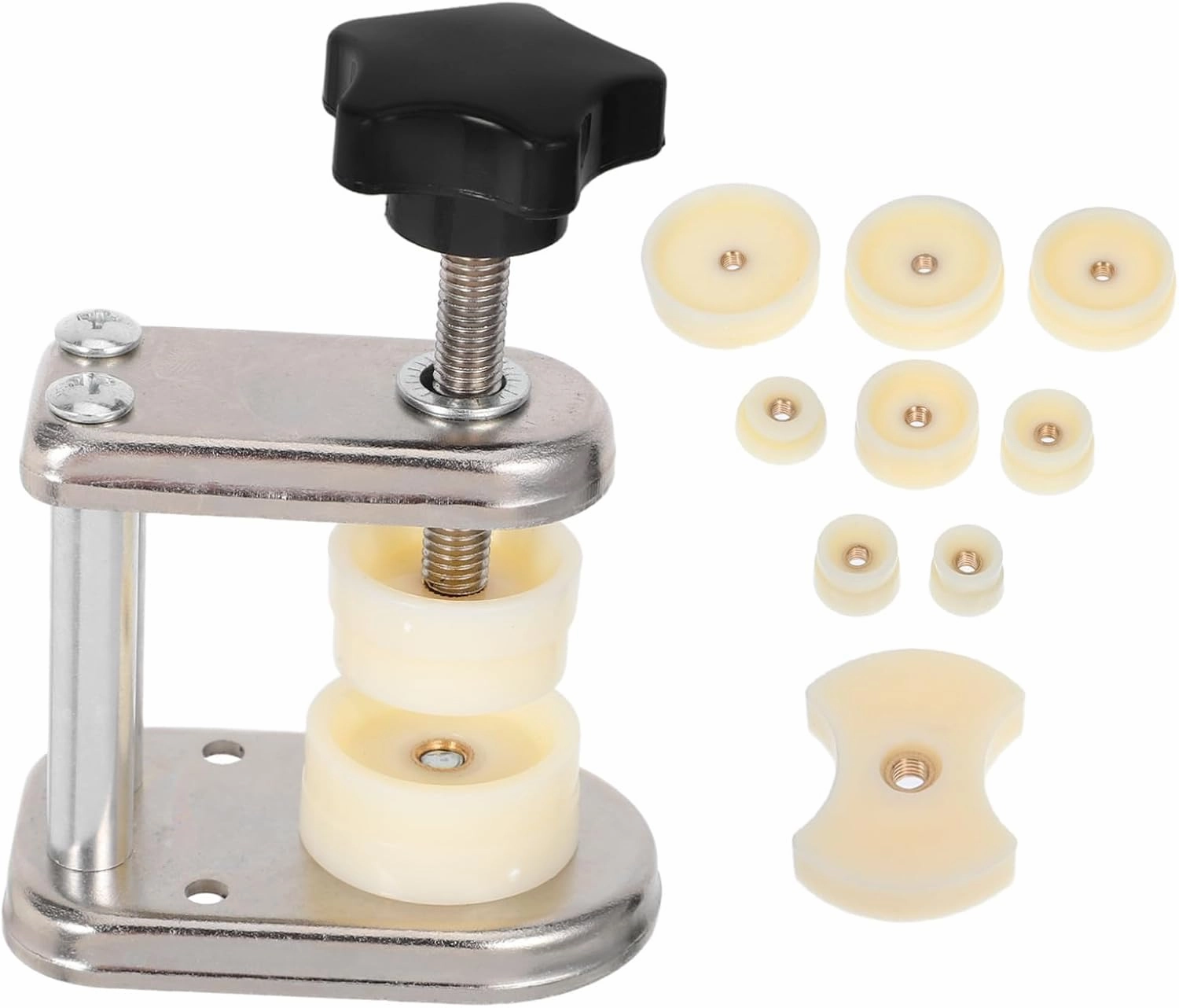 NOLITOY Watch Press Tool Set High Accuracy Back Closing Machine for Multiple Watch Durable Construction User Friendly Design for Watchmaker Repair and Personal Use