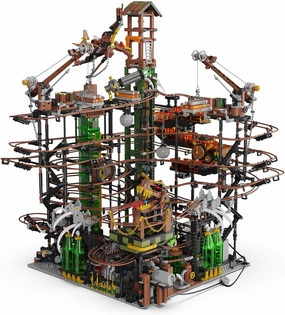 NUTCRACKER Large MOC Motorized Roller Coaster Marble Run Track Transport System Device Model Building Set for Adult, Building Challenge Project, Creative Gifts for Adult Teens (5391 Pieces)