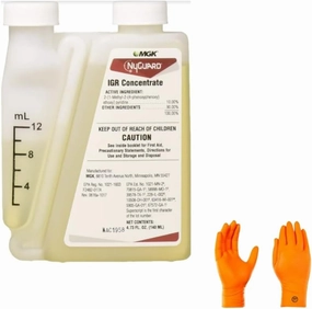 NyGuard IGR 4.73 Fl oz | Premium USA Supply Gloves for Safe Eradication | USA Supply Pest ID Card