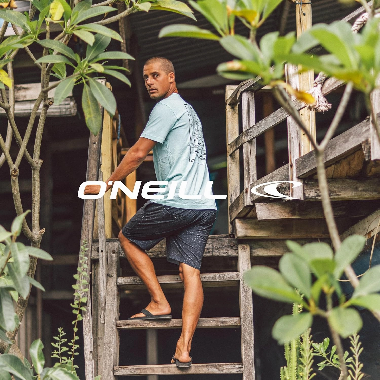 O'NEILL Men's Board Shorts GI Jack 20 Inch Outseam, Quick Dry Men's Board Shorts for Surf and Water Activities