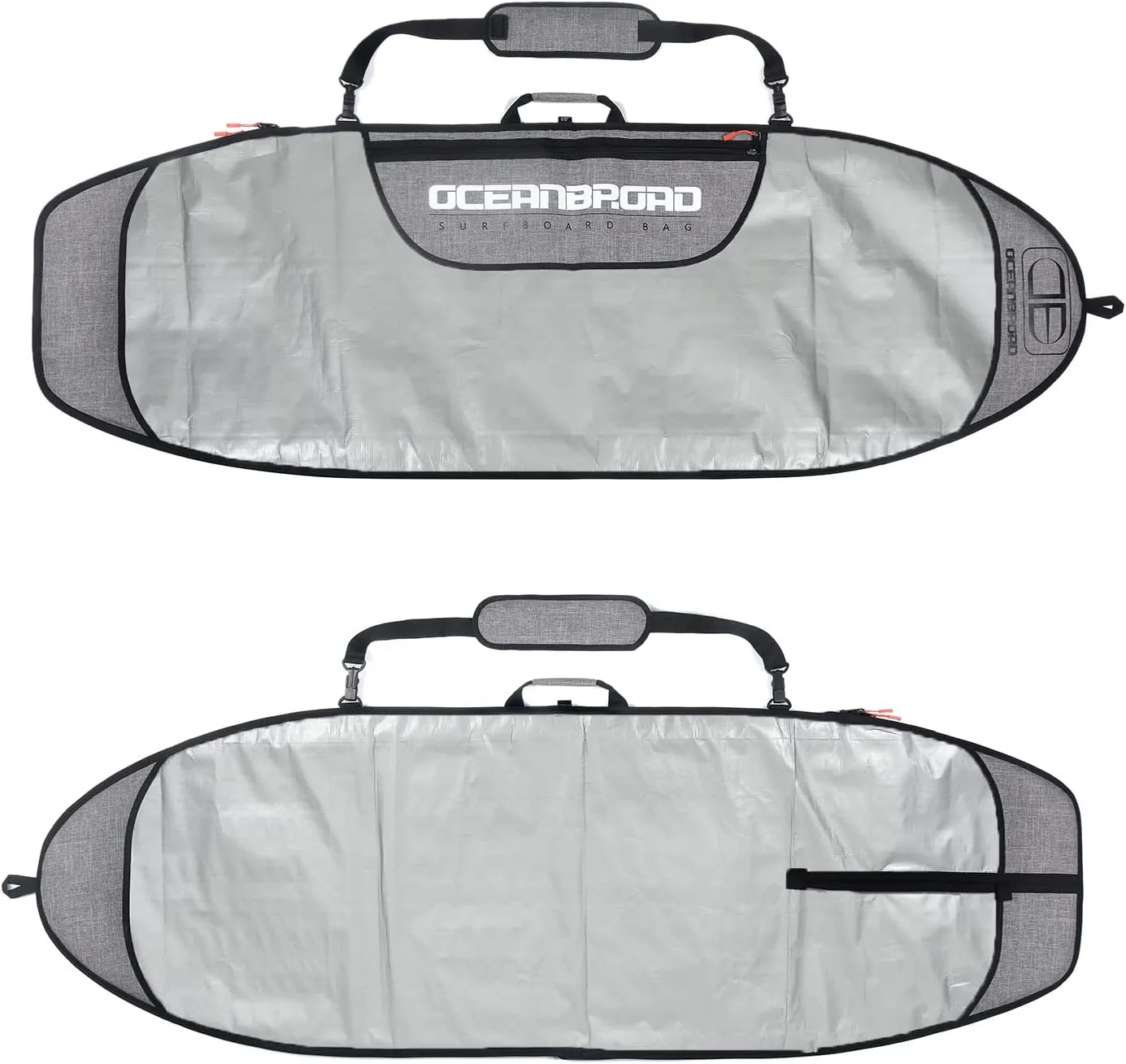 OCEANBROAD Surfboard Longboard Bag Day Bag Board Cover 5'0, 5'6, 6'0, 6'6, 7'0, 7'6, 8'0, 8'6, 9'0, 9'6, 10'0