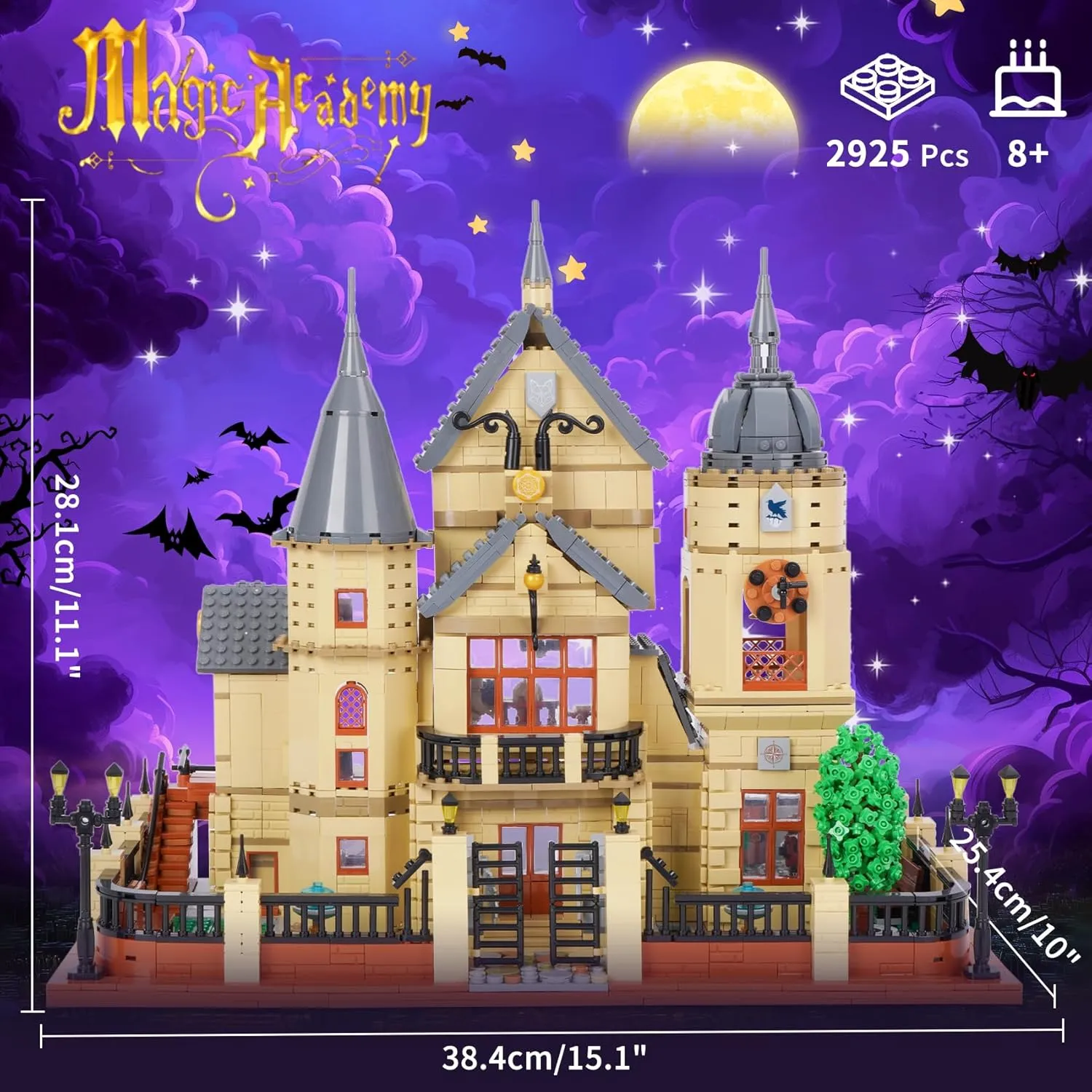 Oichy Magic Castle Building Blocks, Creative Adult Building Set, Magic Academy Mini Blocks, Ideas Gift for Kids Aged 8  (2925 PCS)