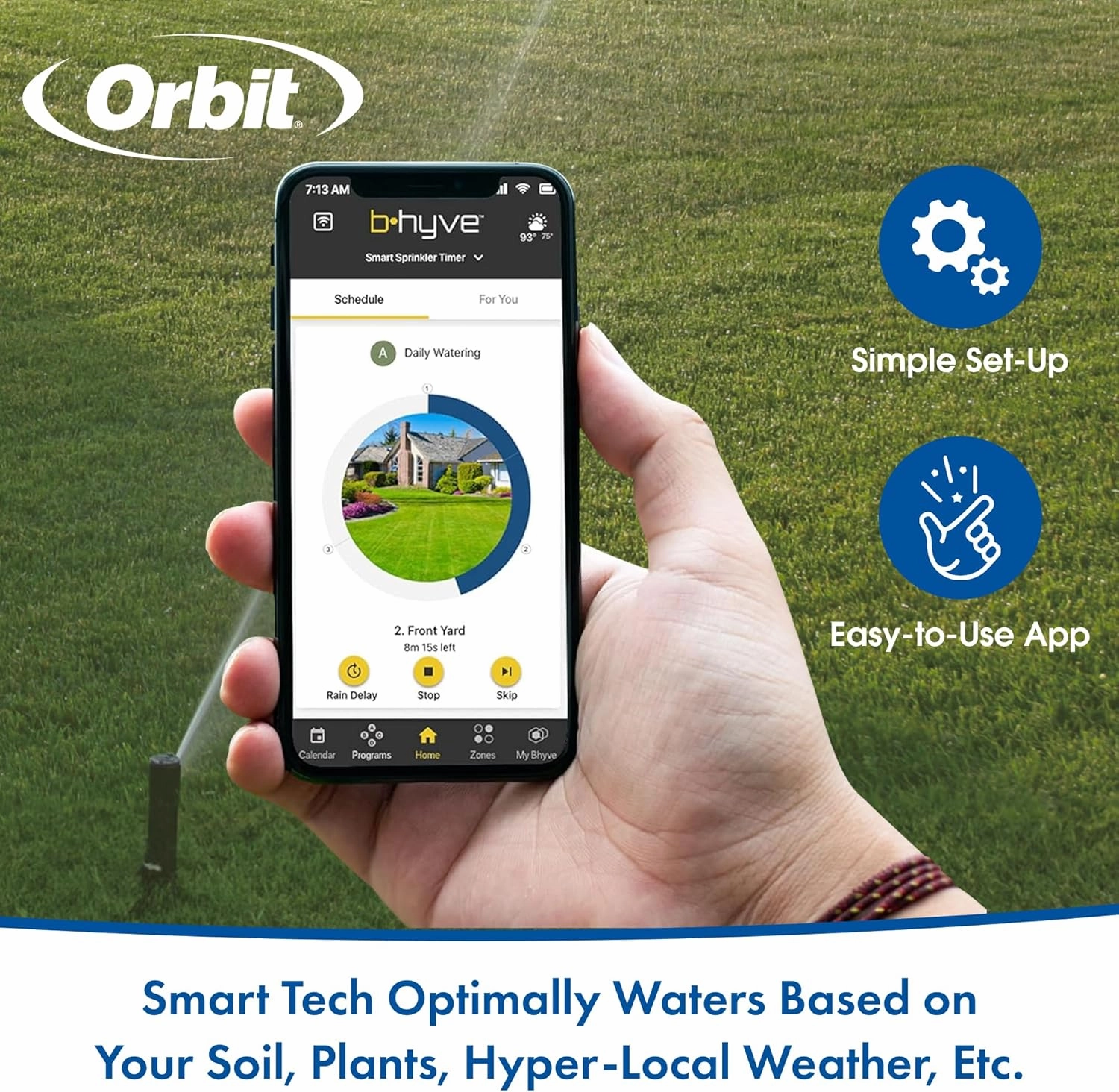 Orbit 57985 B-hyve XR 8-Zone Smart Indoor/Outdoor Sprinkler Controller