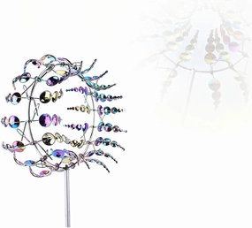 Outfany Magical Metal Windmill, Magical Windmill, Wind Spinners, for Outdoor Garden Terrace Lawn Courtyard Landscape,Colorful