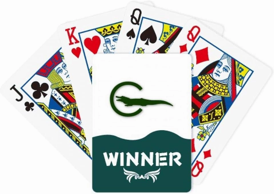 Outline Fish Attack Body Winner Poker Playing Card Classic Game