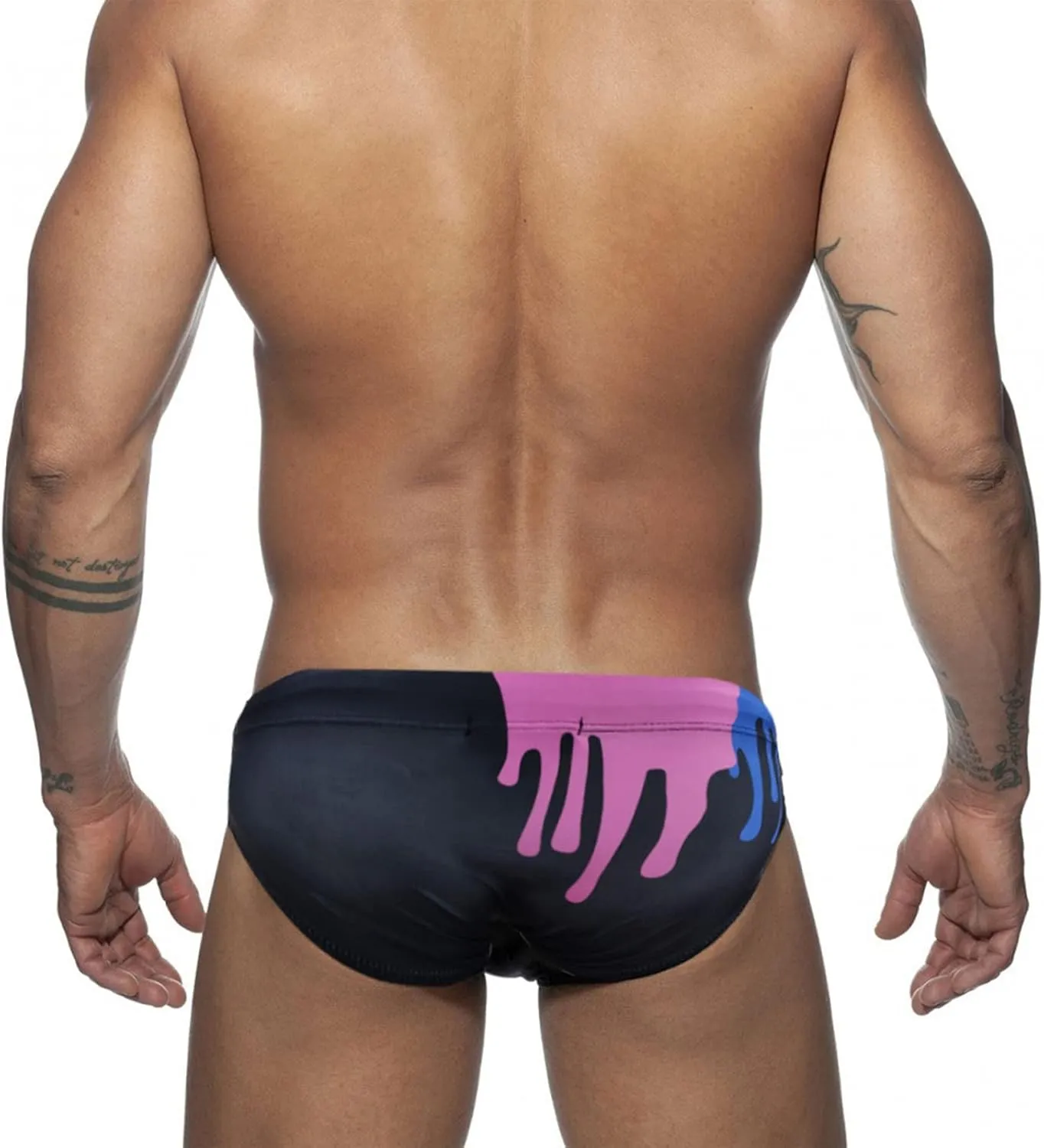 Panegy Mens Basic Classic Swim Briefs Padded Bikini Swimwear Triangle Swimsuit Bikini Bottoms Low Rise S-XXL