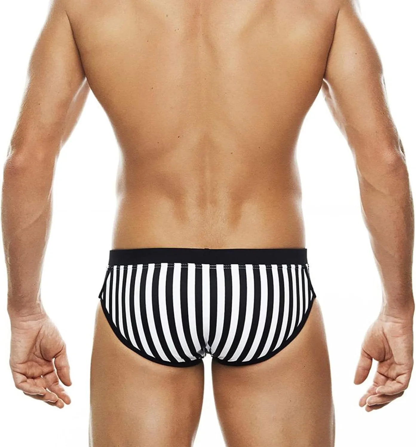Panegy Mens Basic Classic Swim Briefs Padded Bikini Swimwear Triangle Swimsuit Bikini Bottoms Low Rise S-XXL
