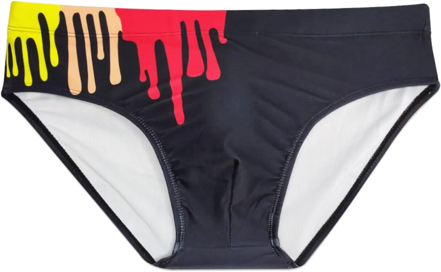 Panegy Mens Basic Classic Swim Briefs Padded Bikini Swimwear Triangle Swimsuit Bikini Bottoms Low Rise S-XXL