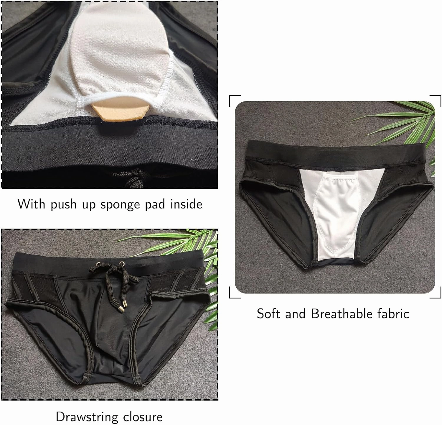 Panegy Men's Sexy Swim Underwear Briefs Fashion Board Shorts Stretchy Swimsuit Boyshorts