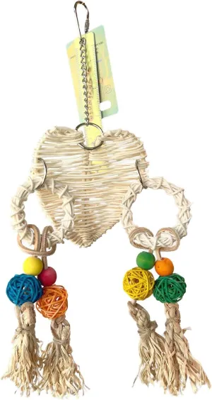 Parakeet Toys,Paradise Series Aurora’s Amulet Handmade Bird Toy Parrot Toy Set