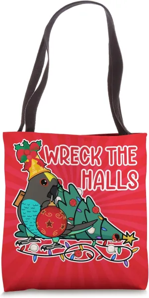 Parrot Wrecks The Halls I Meyers Parrot Tote Bag